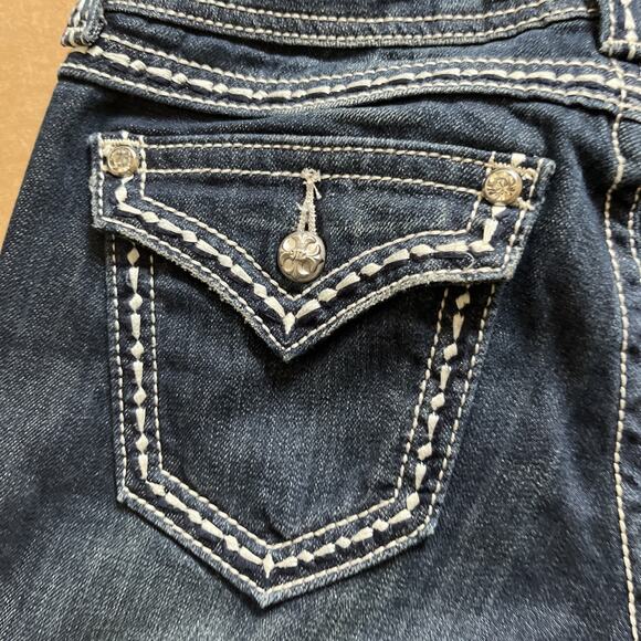 Miss Me Easy Straight Denim Jeans 27x31 Stonewood Size 27 JE5014ET38R Buckle - Picture 16 of 16